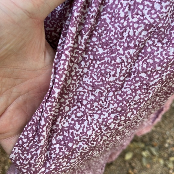 NWT Purple Floral Cottagecore Cut Out Back Midi Dress - Picture 14 of 17